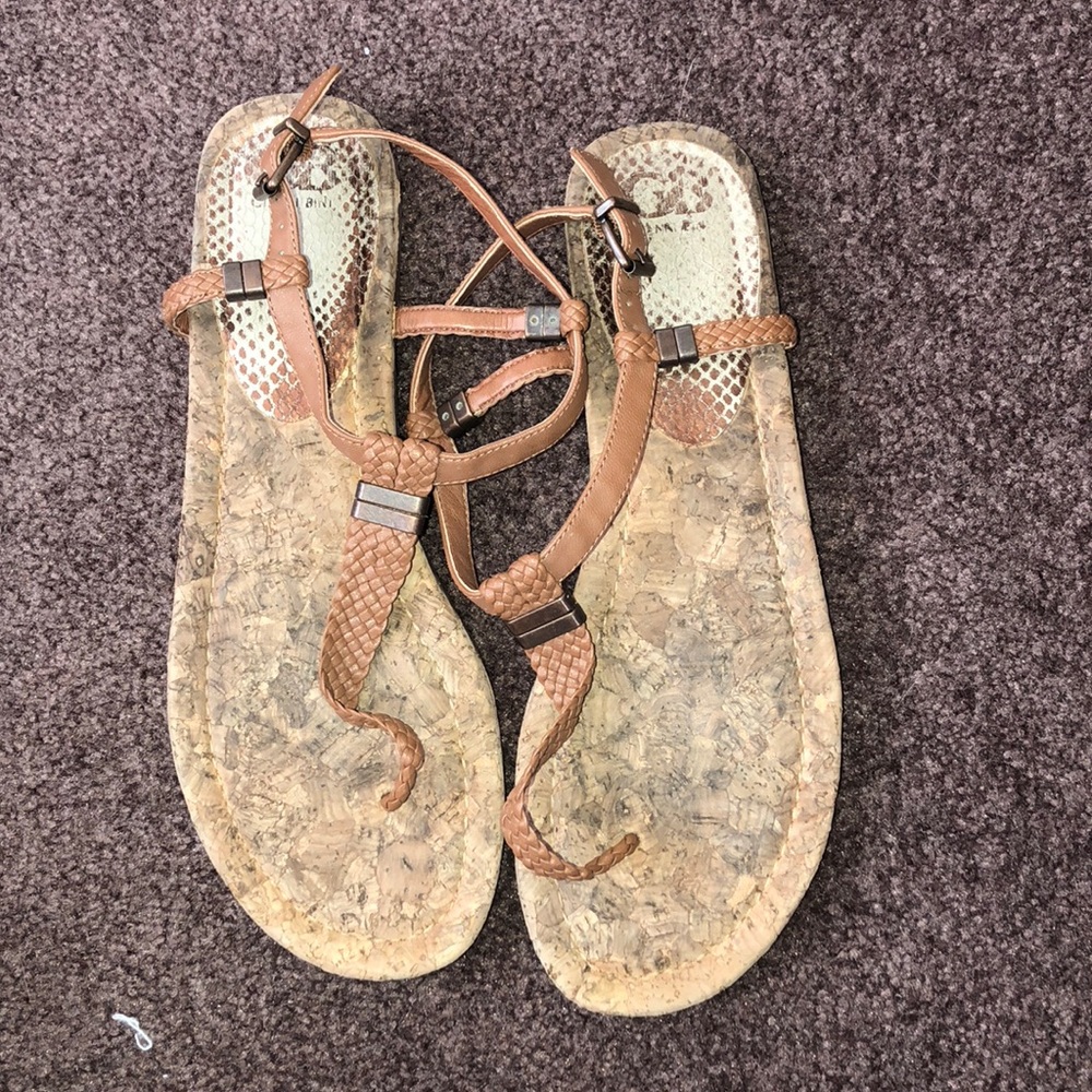 GB Brown Leather Sandals